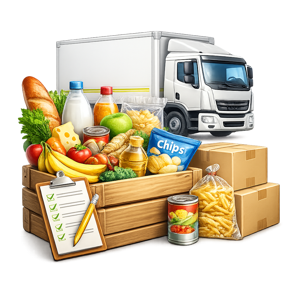 پخش مواد غذایی و عمده‌فروشی